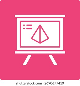 Blackboard vector icon. Can be used for printing, mobile and web applications.