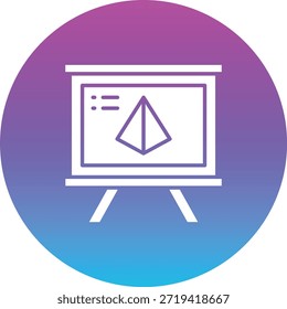 Icono de Vector de Blackboard. Se puede utilizar para aplicaciones de impresión, móviles y de Web.