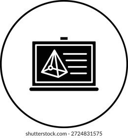 Icono de Vector de Blackboard. Se puede utilizar para aplicaciones de impresión, móviles y de Web.