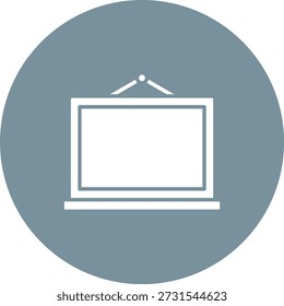 Icono de Vector de Blackboard. Se puede utilizar para aplicaciones de impresión, móviles y de Web.