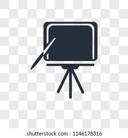 Blackboard vector icon isolated on transparent background, Blackboard logo concept
