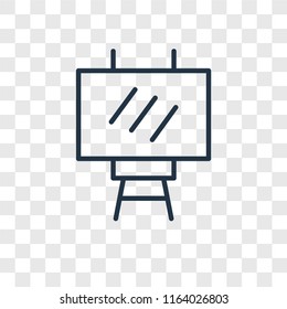Blackboard vector icon isolated on transparent background, Blackboard logo concept