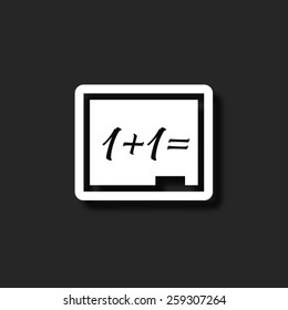 Blackboard  - vector icon with shadow