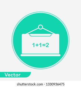 Blackboard vector icon sign symbol