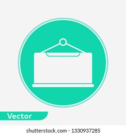 Blackboard vector icon sign symbol