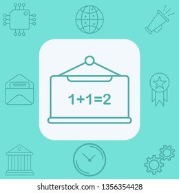 Blackboard vector icon sign symbol