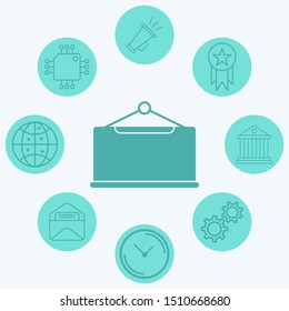 Blackboard vector icon sign symbol