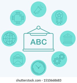 Blackboard vector icon sign symbol