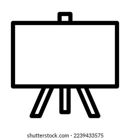 Blackboard Vector Line Icon Design