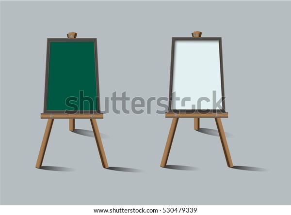 blackboard and whiteboard