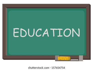 blackboard with word education