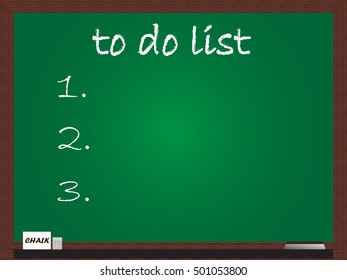 Blackboard with word from hand drawn. Vector illustration design eps 10.