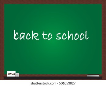 Blackboard with word from hand drawn. Vector illustration design eps 10.