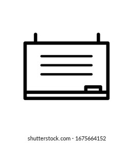 Blackboard  write icon vector design template
