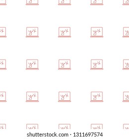 blackboard x y icon pattern seamless white background. Editable line blackboard x y icon. blackboard x y icon pattern for web and mobile.