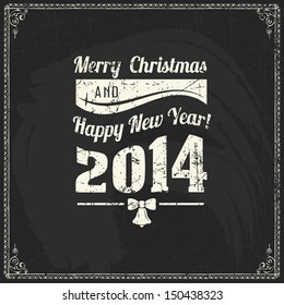 blackboard xmas background with text happy classic tree white vacation star texture winter black abstract holiday background scene edge education new ceremony old empty elderly christmas celebration b