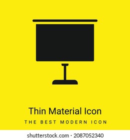 Icono de material amarillo brillante mínimo