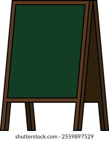 A blackboard-type sign in a store