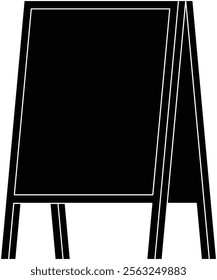 A blackboard-type sign in a store