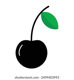 black-cherry .art and illustrator.in white background.
