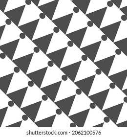 Black-colored Triangular background pattern design.