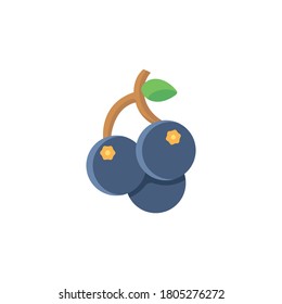 Blackcurrant Icon. Flat Illustration Of Blackcurrant Vector Icon For Web Design