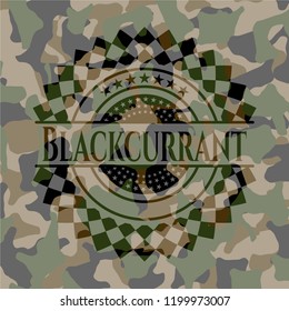 Blackcurrant on camo pattern
