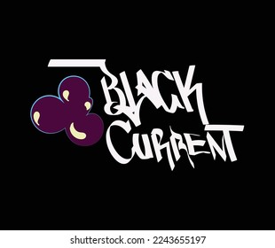 BLACKCURRENT word graffiti art design