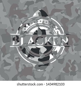 Blacken on grey camouflaged texture