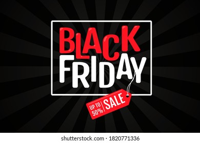 BlackFriday Hintergrund mit modernem rotem und schwarz zerrissenem Papier Für die Beförderung am Ende des Jahres