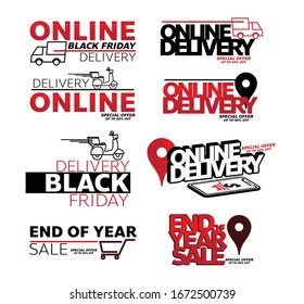 blackfriday online shopping sale promotion tag design for marketing