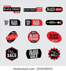 BlackFriday Sale Big Offer Tag Badge Badges