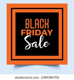 Blackfriday sale post banner premium exclusive template design illustration vector for online store