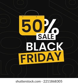 blackfriday sale promotion  Banner, Blackfriday sale banner, Blackfriday 50% sale