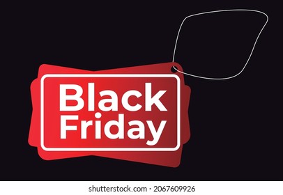 Blackfriday Vetor Red and Black
