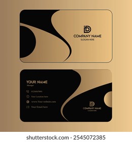 BlackGold Business Identity – Este sofisticado y lujoso diseño de identidad empresarial combina la elegancia del negro con la opulencia del oro.