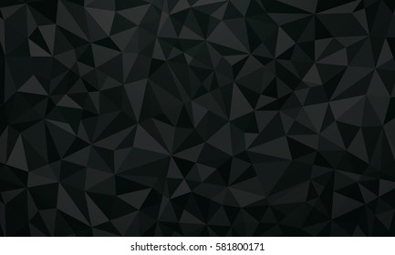 Black/gray Background With Triangle Pattern , Vector 