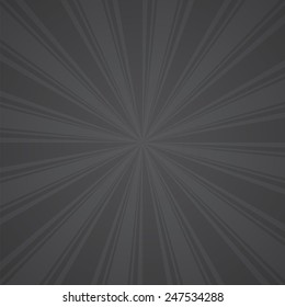 black-gray color burst background. Vector illustration