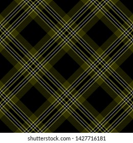 Black,Green and White Tartan Plaid Scottish Seamless Pattern. Texture from tartan, plaid, tablecloths, shirts, clothes, dresses, bedding, blankets and other textile.