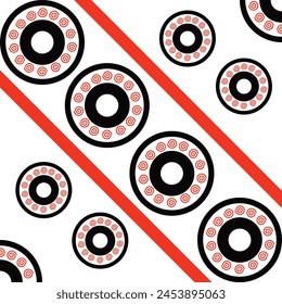 Blackground absract cute cecor element