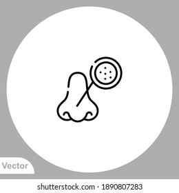 Blackhead icon sign vector,Symbol, logo illustration for web and mobile