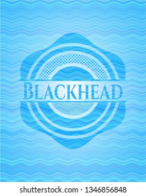 Blackhead water wavec oncept emblem.