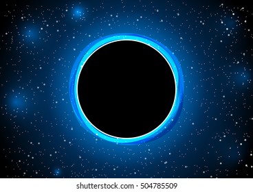 The blackhole in space vector illustration