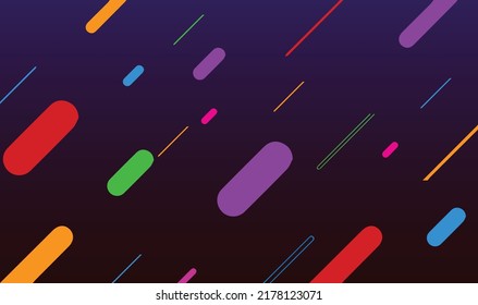 Líneas de fondo de gradiente púrpura negro. Diseño de textura de fondo abstracto vectorial, afiche de luz, papel de pared vectorial, fondo de banner con líneas y formas de estilo moderno lleno de color completo