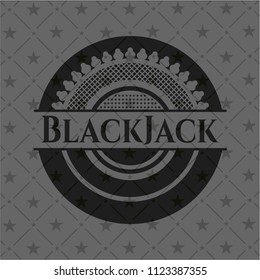 BlackJack black emblem. Vintage.