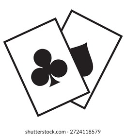 blackjack card logotipo ícone de vetor design