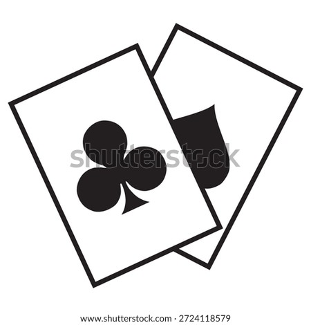 blackjack card logo icon vector design