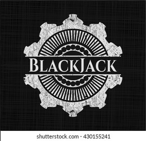 BlackJack chalkboard emblem