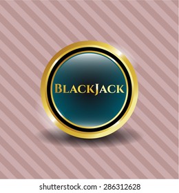 BlackJack gold shiny badge