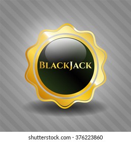 BlackJack golden badge or emblem